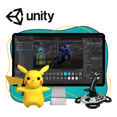 Мир игр на Unity 2D на популярном движке + AI-помощники - КИБЕРшкола программирования для детей, компьютерные курсы для школьников, начинающих и подростков - KIBERone г. Пушкин