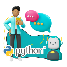 Умный чат-бот на Python - КИБЕРшкола программирования для детей, компьютерные курсы для школьников, начинающих и подростков - KIBERone г. Пушкин