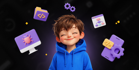 Идеальный сайт с нуля: код, дизайн и AI-помощник - КИБЕРшкола программирования для детей, компьютерные курсы для школьников, начинающих и подростков - KIBERone г. Пушкин